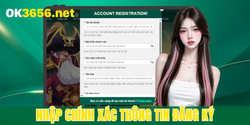 Quy tắc cơ bản khi đăng ký OK365