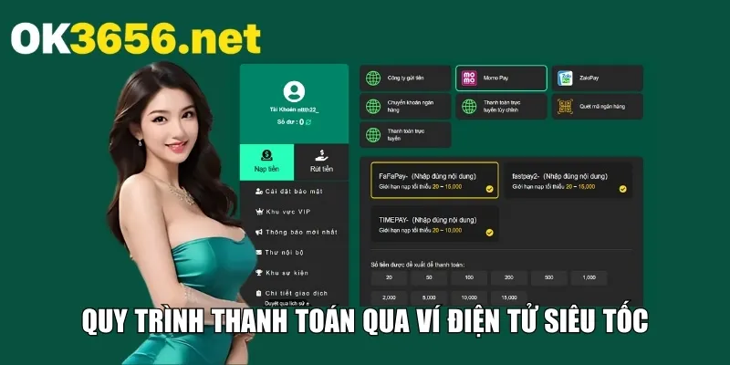 Quy trình thanh toán qua ví điện tử siêu tốc