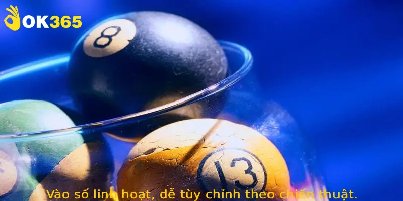 Vào số linh hoạt, dễ tùy chỉnh theo chiến thuật.
