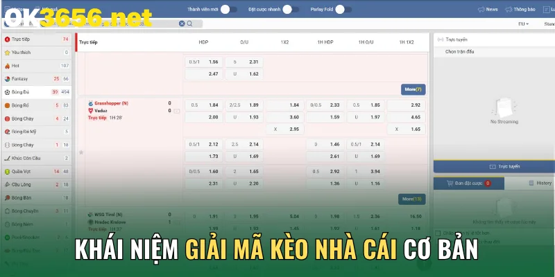Khái niệm giải mã kèo nhà cái cơ bản