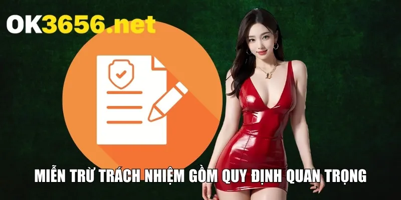 Chính sách miễn trừ trách nhiệm gồm quy định quan trọng