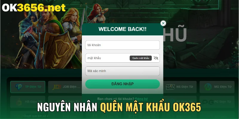 Nguyên nhân người dùng quên mật khẩu