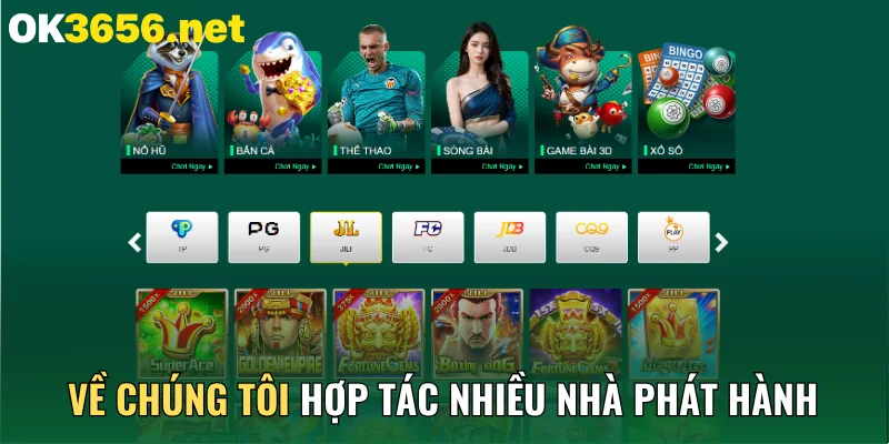 Về chúng tôi hợp tác với nhiều nhà phát hành